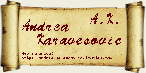 Andrea Karavesović vizit kartica